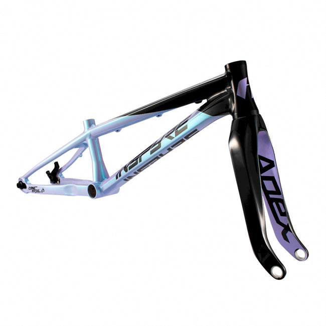 Inspyre Concord V3 Alloy BMX Race Frame-Black/Galactic Irridium - 4