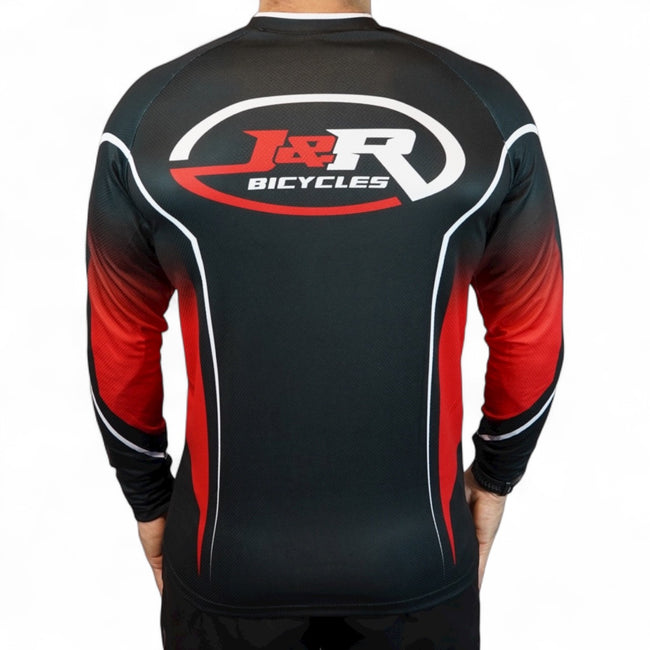 J&amp;R 2026 Support Rider Jersey-Red/Black - 2