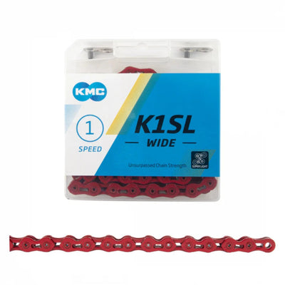 KMC K1SL Wide Chain-1/8"-Red