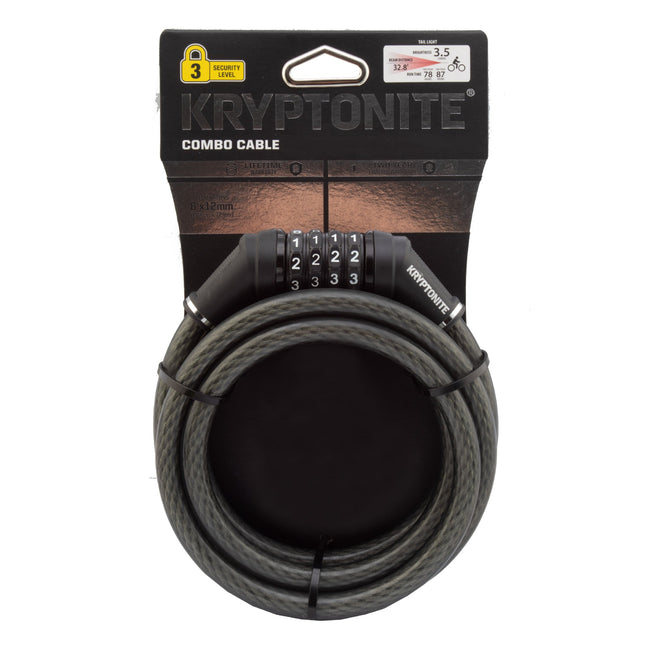 Kryptonite Resettable Combo Cable Bike Lock-Black - 1