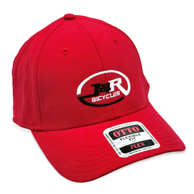 J&R Bicycles Logo Otto Flex Hat-Red