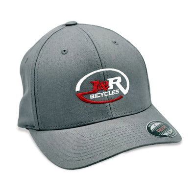 J&R Bicycles Logo V-Flex Hat-Gray-Adult