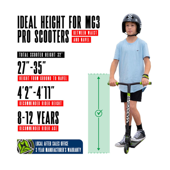 Madd Gear MG3 Zen Pro Scooter-Black/Green - 5