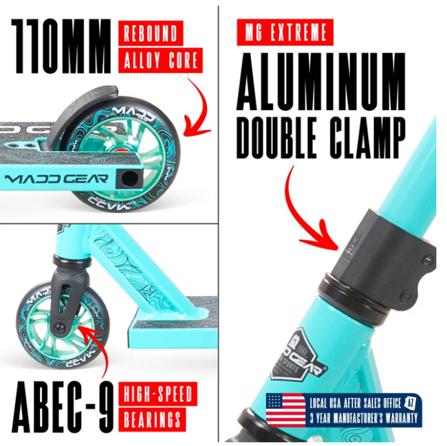 Madd Gear MG4 Titan Pro Scooter-Teal - 3