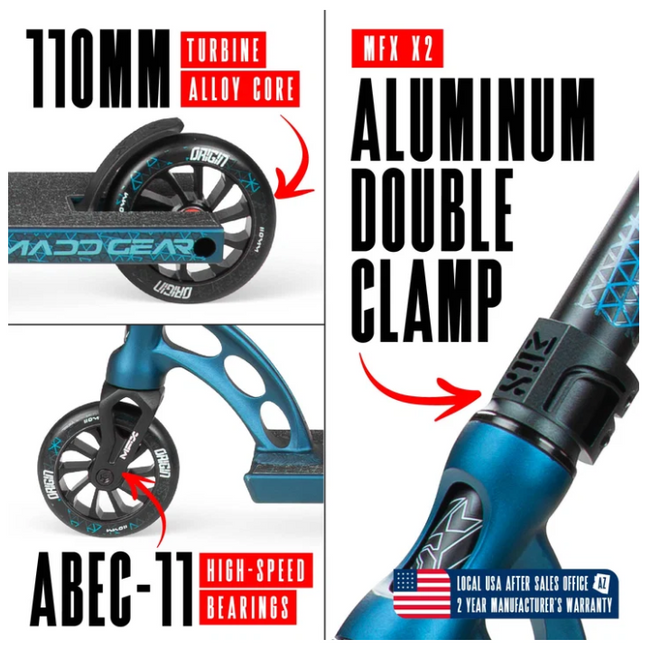 Madd Gear Origin 550 Pro Scooter-Denim - 3