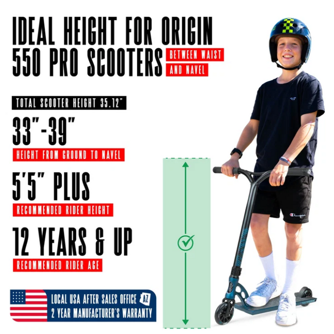 Madd Gear Origin 550 Pro Scooter-Denim - 5