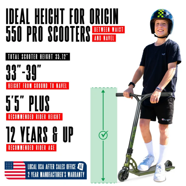 Madd Gear Origin 550 Pro Scooter-Olive - 5
