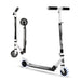 Madd Gear Rush 125 Light-Up Folding Scooter-Black/White - 1