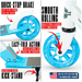 Madd Gear Rush 125 Light-Up Folding Scooter-White/Blue - 4