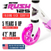 Madd Gear Rush 125 Light-Up Folding Scooter-White/Purple - 2