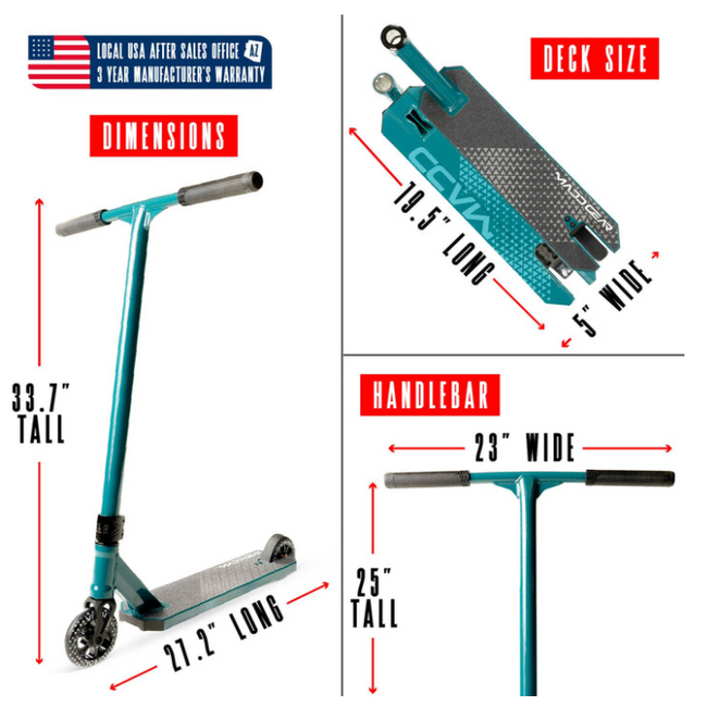 Madd Gear Viral Kaos Pro Scooter-Denim - 4