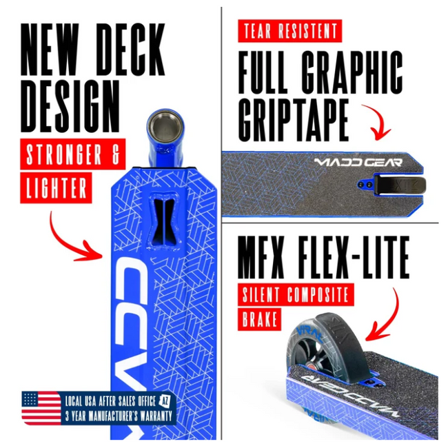 Madd Gear Viral Purge Pro Scooter-Cobalt - 2