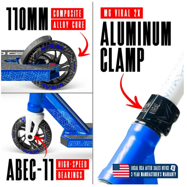 Madd Gear Viral Purge Pro Scooter-Cobalt - 3