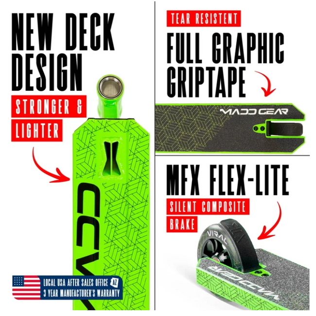 Madd Gear Viral Purge Pro Scooter-Jade - 2