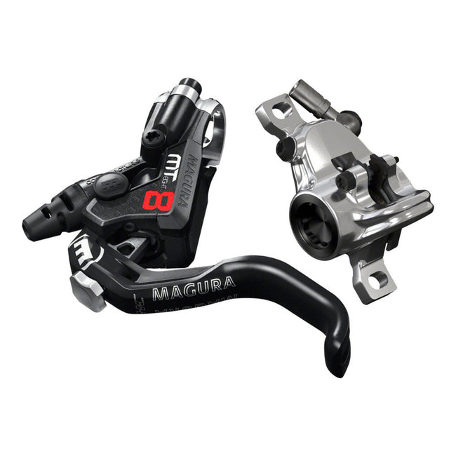 Magura MT8 PM Pro Hydraulic Disc Brake and Lever-Black/Chrome POST MOUNT - 1