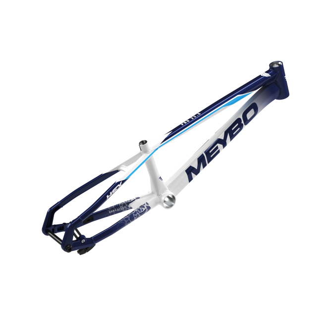 Meybo HSX Alloy BMX Race Frame-White/Navy/Blue - 2