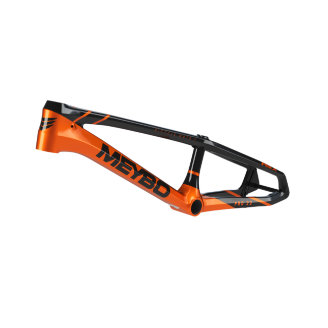 Meybo HSX Carbon BMX Race Frame-Black/Orange - 1