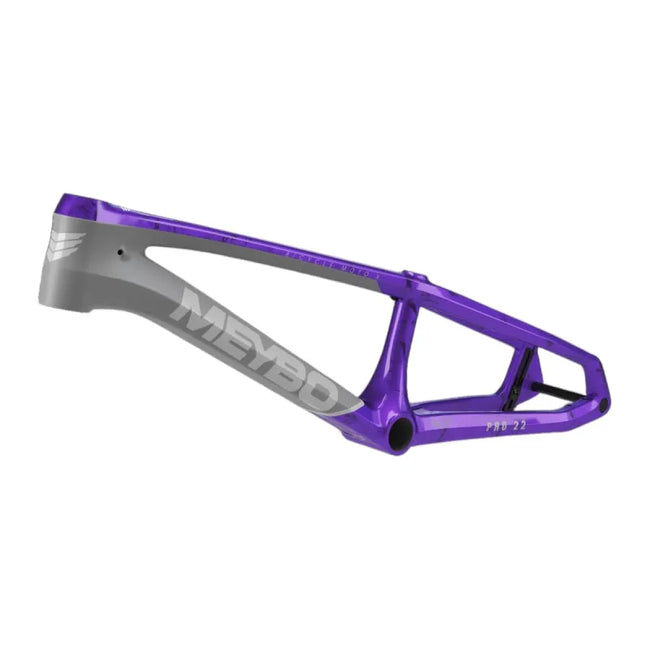 Meybo HSX Carbon BMX Race Frame-Matte Grey/Grey/Purple - 1