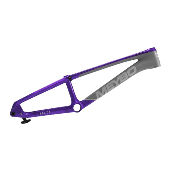 Meybo HSX Carbon BMX Race Frame-Matte Grey/Grey/Purple - 2