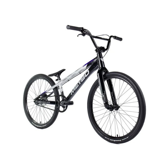 Meybo Superclass Junior (18.7"TT) BMX Race Bike-Black/Grey/Purple - 2