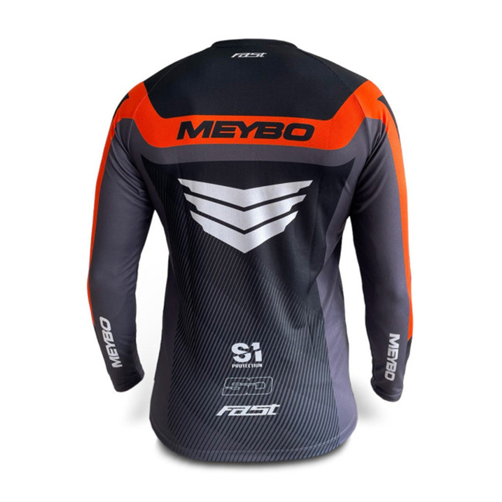 Meybo V6 Slim Fit BMX Race Jersey-Black-Orange – J&R Bicycles, Inc.