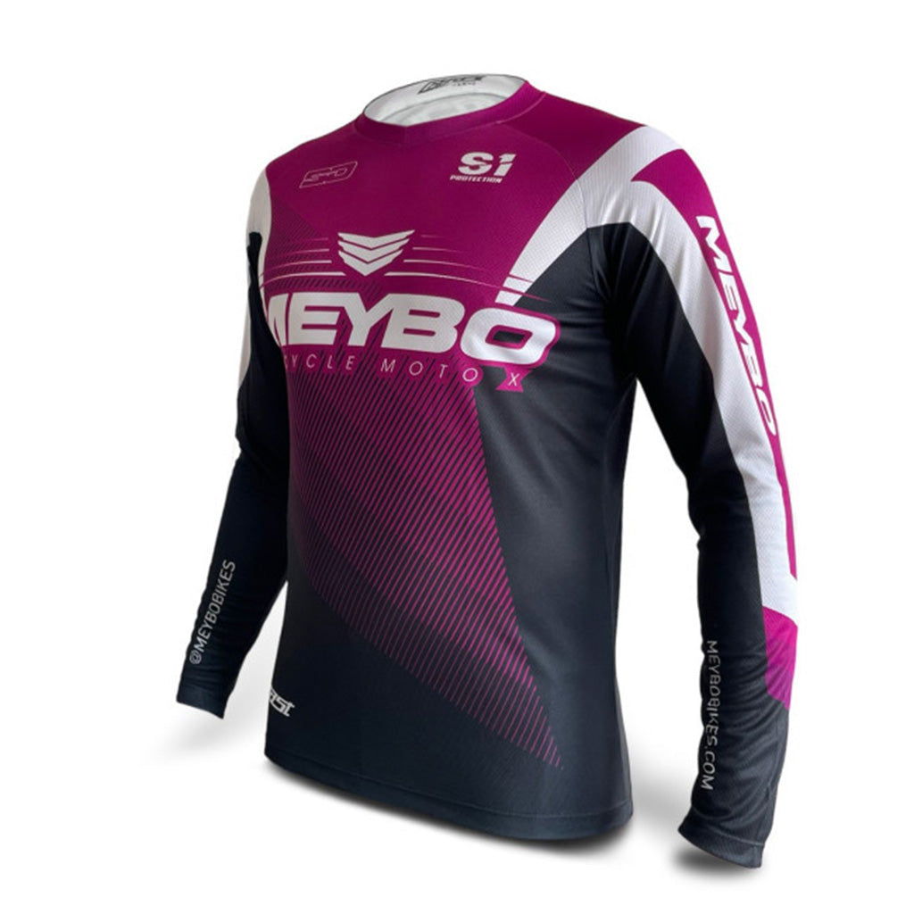 Meybo V6 Slim Fit BMX Race Jersey-Purple-White – J&R Bicycles, Inc.