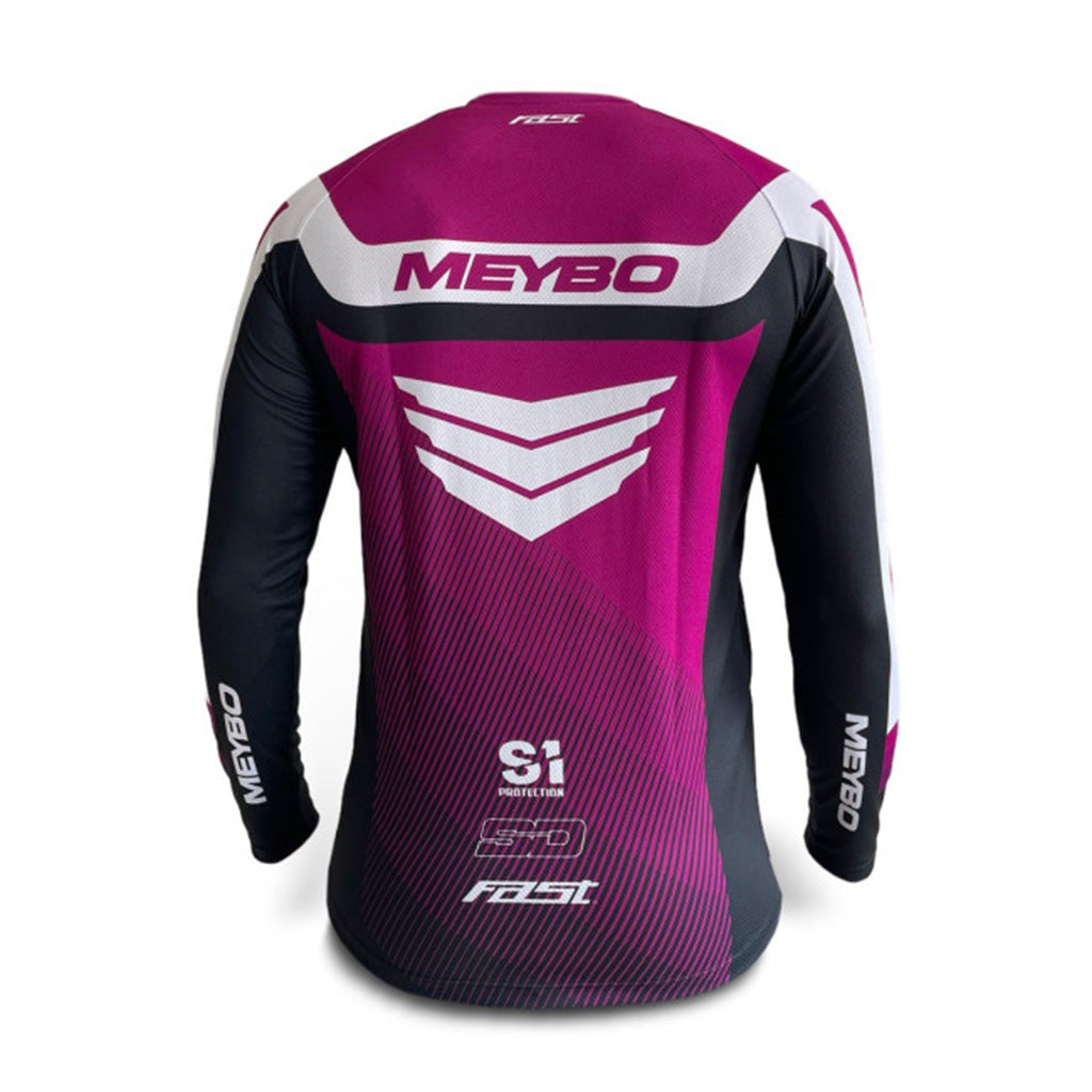 Meybo V6 Slim Fit BMX Race Jersey-Purple-White – J&R Bicycles, Inc.