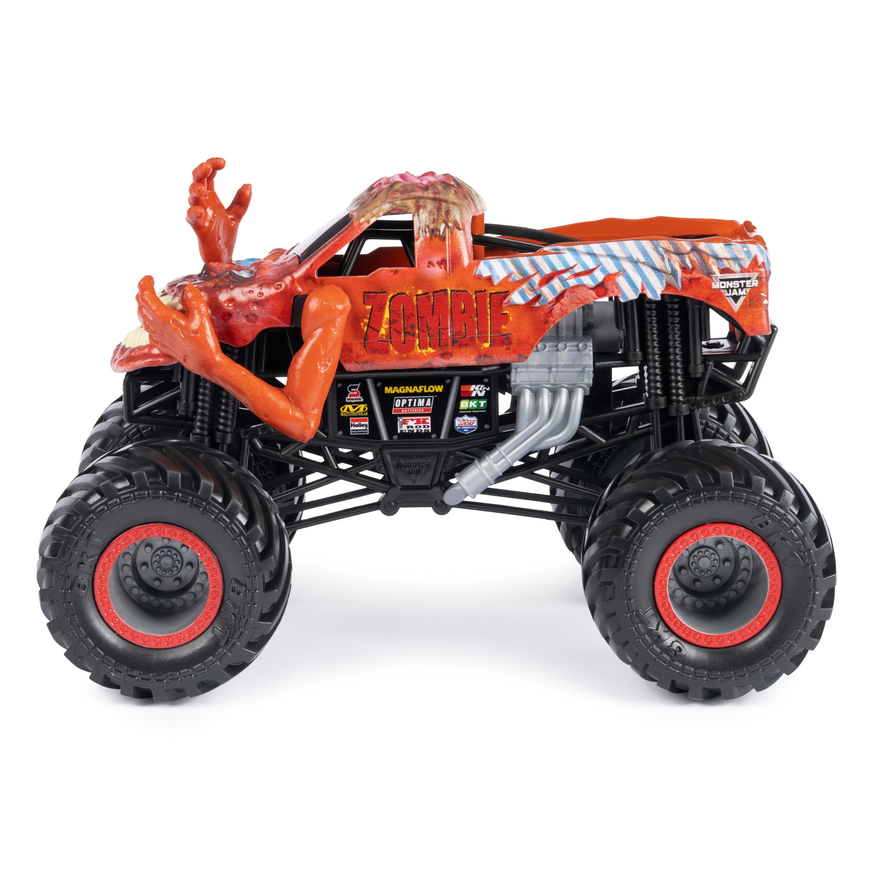 Monster Jam 1:24 Scale Die-Cast Official Monster Truck-Zombie Red