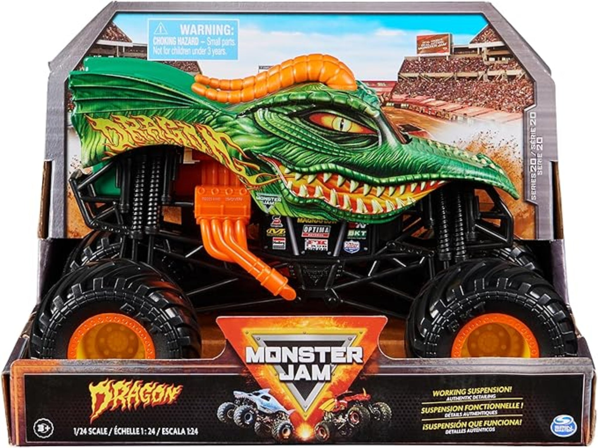 jam monsters Monster Jam 1:24 Scale Monster Truck