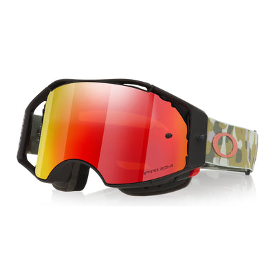 Oakley Airbrake MTB Goggles-Green Camo With Prizm Trail Torch Lens