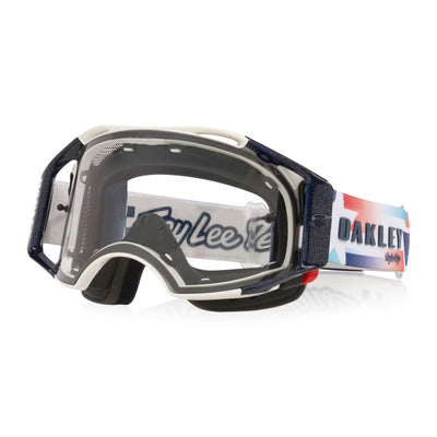 Oakley Airbrake MTB Goggles-TLD Ice White With Clear Lens
