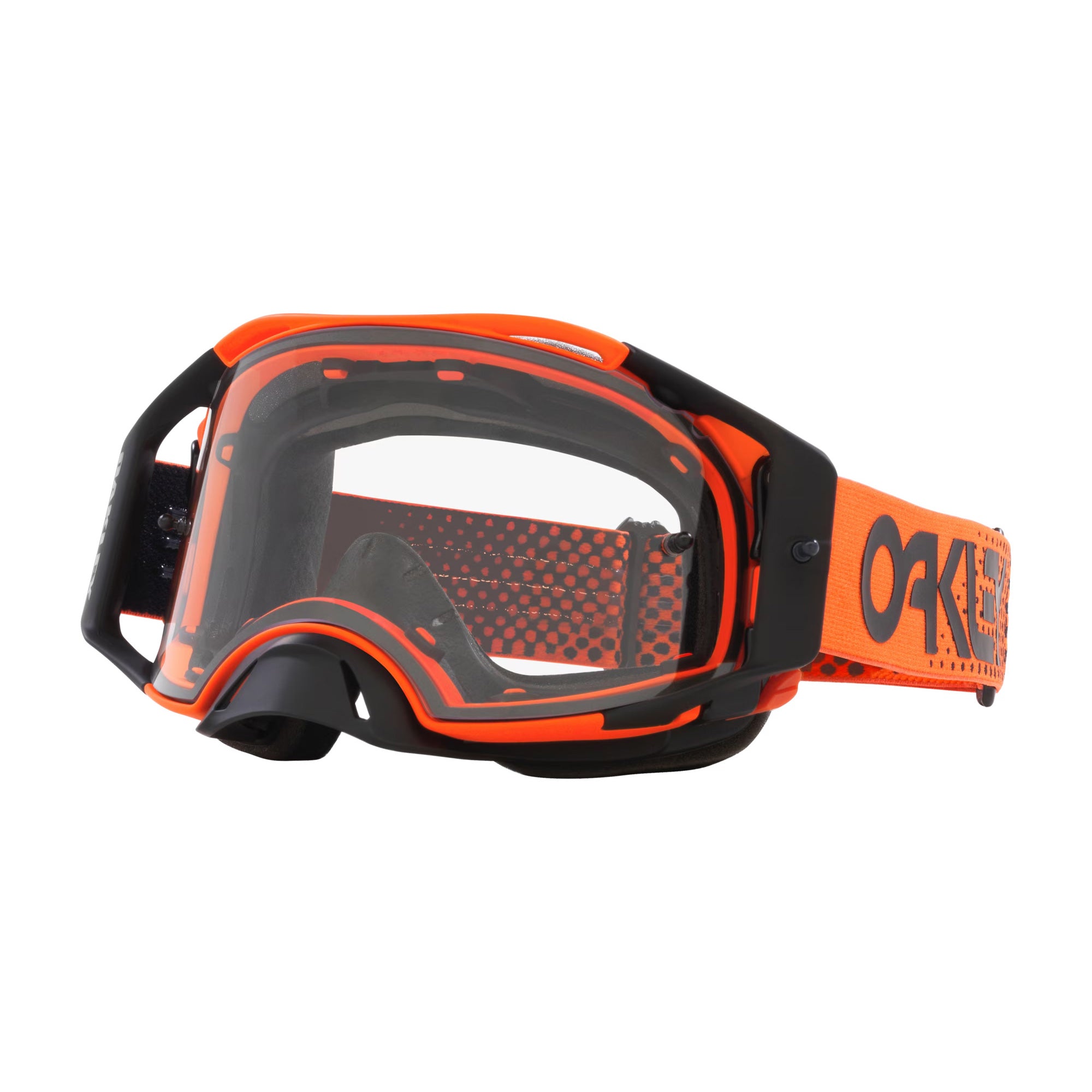 Oakley Airbrake MX Goggles-Moto Orange With Clear Lens – J&R
