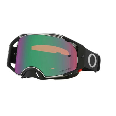 Oakley Airbrake MX Goggles-Tuff Blocks Gunmetal Black With Prizm Jade Lens