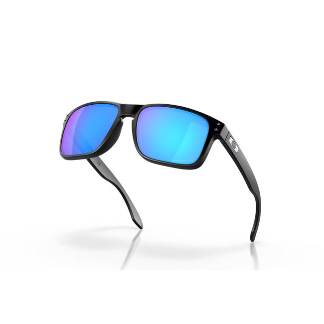 Oakley Holbrook Sunglasses-Matte Black With Prizm Sapphire Polarized Lens - 3