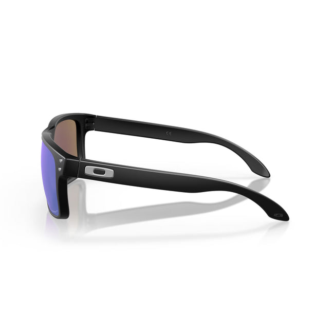 Oakley Holbrook Sunglasses-Matte Black With Prizm Sapphire Polarized Lens - 4