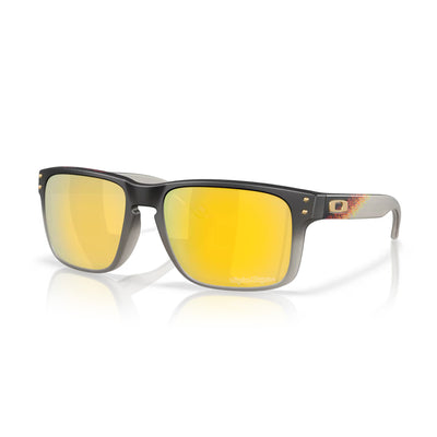 Oakley Holbrook Sunglasses-Troy Lee Black Fade With Prizm 24K Polarized Lenses