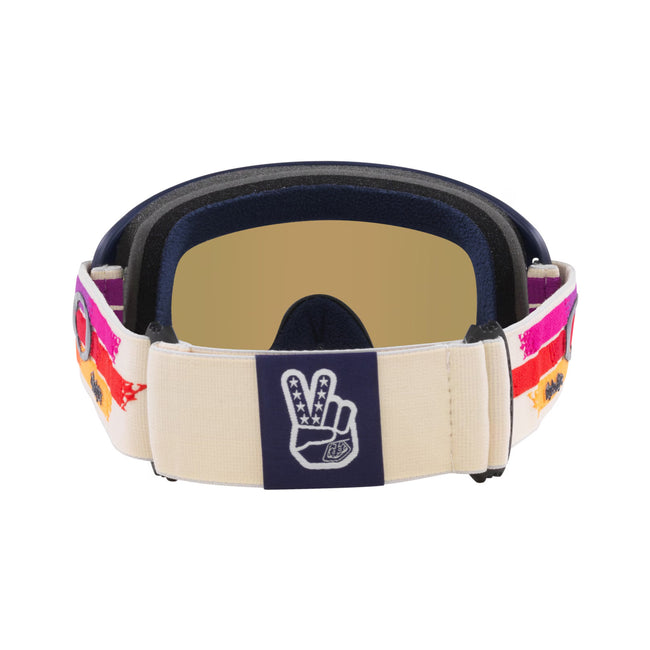 Oakley O-Frame 2.0 Pro MX Goggles-Troy Lee Vanilla Sunrise With Black Ice Iridium Lens - 3