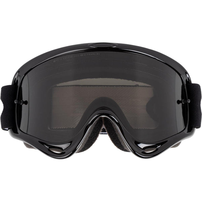 Oakley O-Frame MX Goggles-Jet Black With Dark Grey And Clear Sand Lens - 2