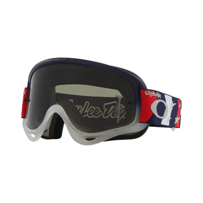 Oakley O-Frame Pro MX Goggles-TLD Red/White/Blue Stars With Dark Grey Lens