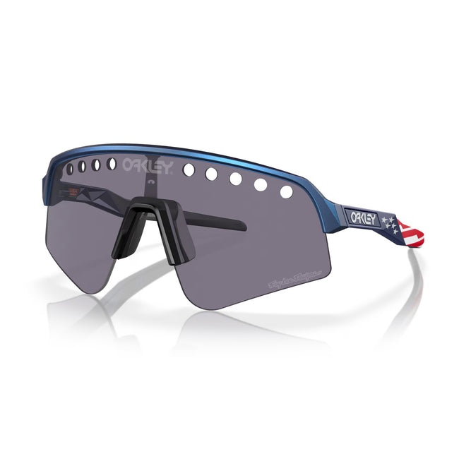 Oakley Sutro Lite Sweep Sunglasses-Troy Lee Blue Colorshift With Prizm Grey Lens - 1