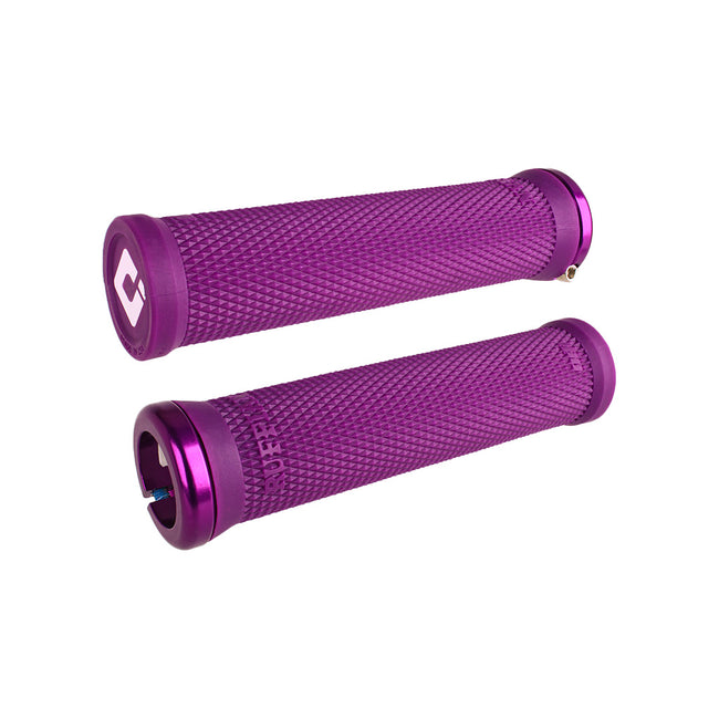 ODI Ruffian V2.1 MTB Flangeless Lock-On Grips-Purple/Purple - 1