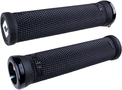 ODI Ruffian V2.1 MTB Flangeless Lock-On Grips-Black/Black