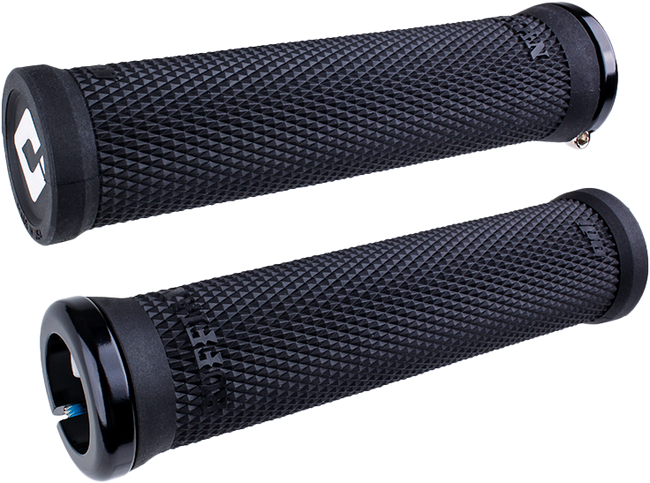 ODI Ruffian V2.1 MTB Flangeless Lock-On Grips-Black/Black - 1
