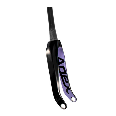Pride Racing Matrix Tapered Carbon BMX Fork-24"x1 1/8-1.5"-Black/Galactic Irridium