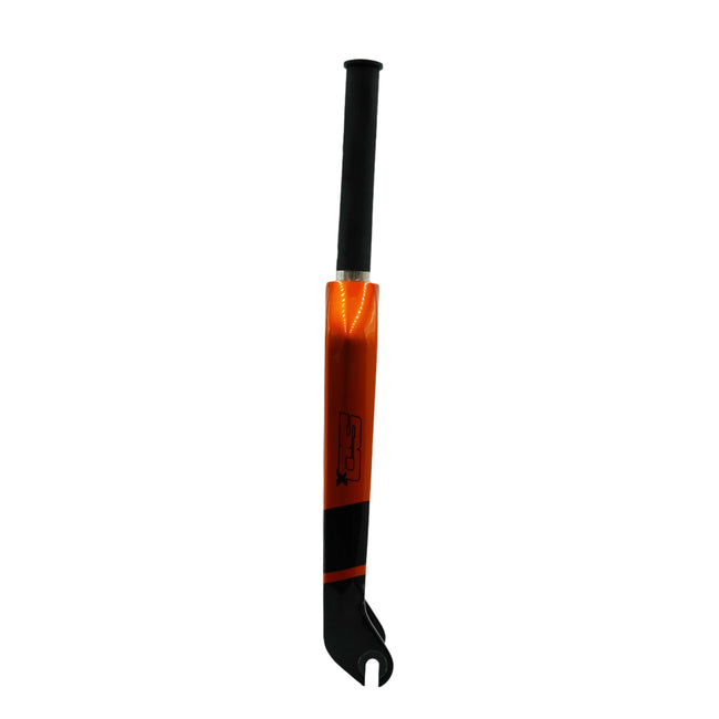 SD Expert Carbon BMX Fork V2-20&quot;x1 1/8&quot;-10mm-Black/Orange - 2