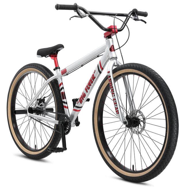 SE Bikes Big Flyer HD 29&quot; BMX Freestyle Bike-Big Silver - 2