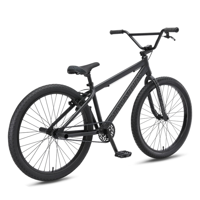 SE Bikes Blocks Flyer 26" BMX Freestyle Bike-Matte Black - 2