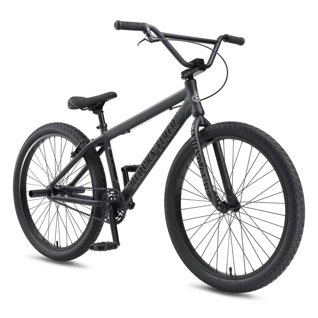 SE Bikes Blocks Flyer 26" BMX Freestyle Bike-Matte Black - 3