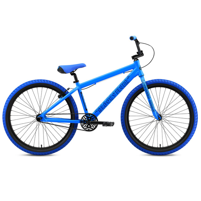 SE Bikes Blocks Flyer 26&quot; BMX Freestyle Bike-Matte Blue - 1