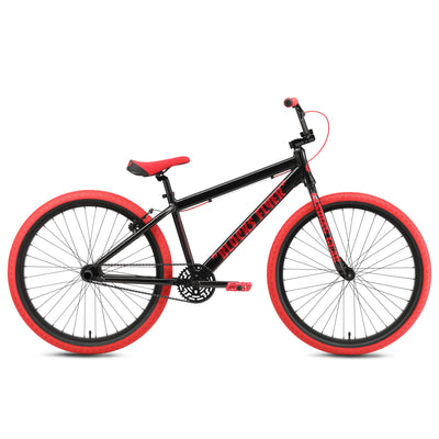 SE Bikes Blocks Flyer 26" BMX Freestyle Bike-Black Ruby